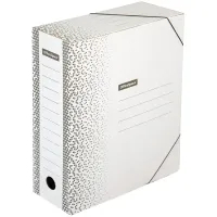 Папка архивная на резинках OfficeSpace "Standard" плотная, микрогофрокартон, 100мм, белая, 900л.