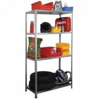 Стеллаж универс. оцинкованный Stelkon, 2000*1000*500, 4 полки (с крепежом)