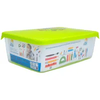 Лоток для хранения детский LittleAngel "Мои сокровища", 20,5*14*7см, с крышкой, прозрачный