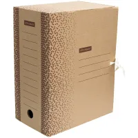 Папка архивная с завязками OfficeSpace "Standard" плотная, микрогофрокартон, 150мм, бурый, 1400л.