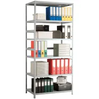 УЦЕНКА - Стеллаж Практик MS 2000*1000*400, серый, комплект