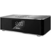 Колонка портативная Sven PS-190, 1*10W, Bluetooth, FM, microSD, USB, часы, 2000 мА*ч, серый