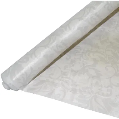 Скатерть одноразовая Vitto "Prestige", в рулоне, 1,18*7м, бумажная с полимерным покрытием, белая