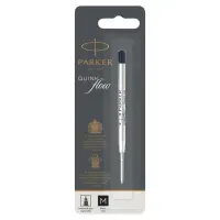 Стержень шариковый объемный Parker "QuinkFlow Ball Point" черный, 98мм, 1,0мм, метал. корпус, блистер