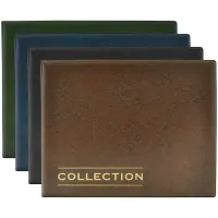 Альбом для монет OfficeSpace 245*190 на кольцах, 10 листов с разделителями, ПВХ + изолон