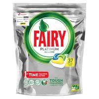 Капсулы для посудомоечной машины Fairy "Platinum. All in 1. Лимон", 37шт.