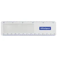 Лупа-закладка OfficeSpace, 140*38мм, с линейкой, 3-х кратное увеличение