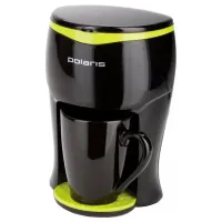 Кофеварка капельная Polaris PCM 0109, 0,1л, 350Вт, черная