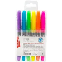 Набор текстовыделителей Berlingo "Textline HL400" 06цв., 0,5-4мм, европодвес