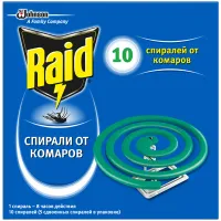 Спирали от комаров Raid, 10шт