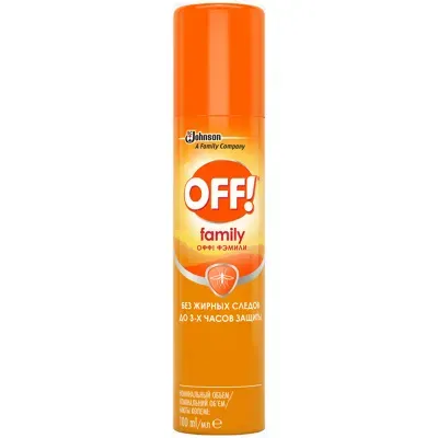 Аэрозоль от комаров ОФФ! "Family", 100мл