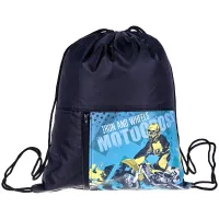 Мешок для обуви 1 отделение ArtSpace "Motocross", 340*410мм, карман на молнии