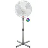 Вентилятор напольный Polaris PSF 40E, серый, белый