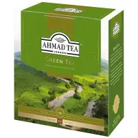 Чай AHMAD (Ахмад) "Green Tea" зеленый, 100 пакетиков по 2 г, 478i-08