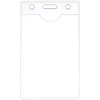 Бейдж вертикальный OfficeSpace, 63*105мм (размер вставки 55*85мм), без держателя