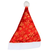 Колпак новогодний, красный, 25*32см