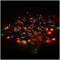 Электрогирлянда "Рис", 200 ламп, 4 цвета, 8 режимов, 9м