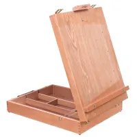 Этюдник настольный с палитрой Гамма "Московская палитра" 44*33*11см, бук лакированный