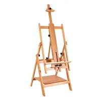 Мольберт напольный горизонтальный Гамма "Студия", 61*65,5*137 (174)см, бук