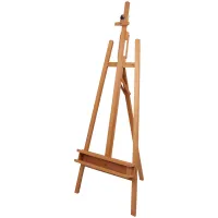 Мольберт напольный Лира с накл штангой Гамма "Московская палитра" 65*70*165(230)см, бук лак, разобр