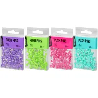 Кнопки силовые Berlingo, 50шт., цветные, ПВХ упак., европодвес