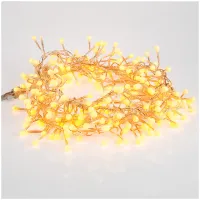 Электрогирлянда светодиодная "Мишура", 288 ламп, теплый белый, 8 режимов, 3м