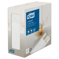 Конверты для столовых приборов Tork LinStyle, нетканые, белые, 60шт.