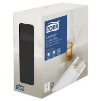 Конверты для столовых приборов Tork LinStyle, нетканые, черные, 60шт.