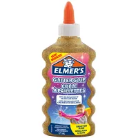 Клей для слаймов с блестками Elmers "Glitter Glue", 177мл, золотой