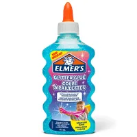 Клей для слаймов с блестками Elmers "Glitter Glue", 177мл, голубой