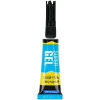 Клей секундный OfficeSpace "Super Gel", гель, 3г, лента
