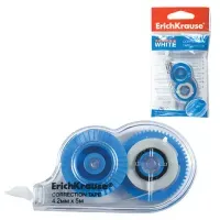 Корректирующая лента Erich Krause "Techno White Mini", 4,2мм*5м, пакет, европодвес