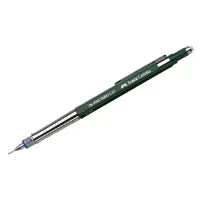 Карандаш механический Faber-Castell "TK-Fine Vario L" 0,7мм, с ластиком, темно-зеленый