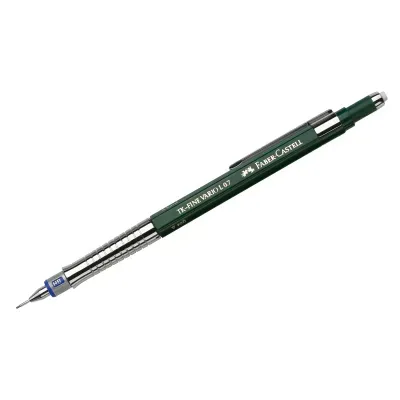 Карандаш механический Faber-Castell "TK-Fine Vario L" 0,7мм, с ластиком, темно-зеленый