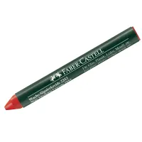 Мелок восковой универсальный Faber-Castell красный