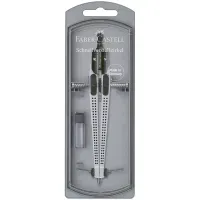 Циркуль Faber-Castell "Grip", + грифели, пластиковый футляр