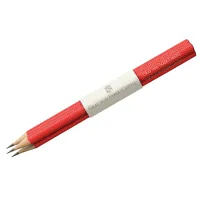 Набор карандашей ч/г Graf von Faber-Castell "Guilloche India Red", 3шт.