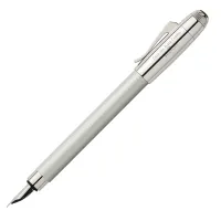 Ручка перьевая Graf von Faber-Castell "Bentley White Satin Extra Fine", подарочная упаковка