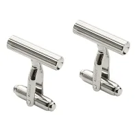 Запонки Graf von Faber-Castell платиновое напыление, циллиндрические