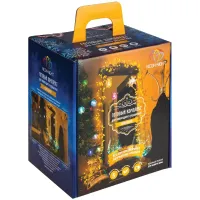 Набор для новогоднего украшения интерьера "Прихожая", цвет гирлянд желтый