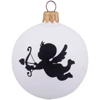 Шар стеклянный "Ангел" 65мм, подарочная упаковка