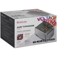 Стабилизатор напряжения Defender AVR Typhoon 600, 200Вт, 2 розетки