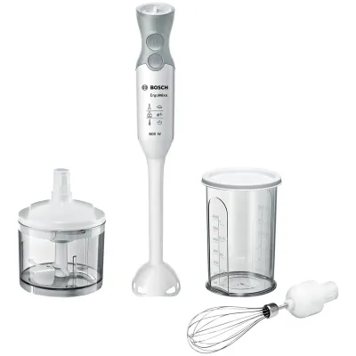 Блендер погружной Bosch MSM-66050, 600Вт, измельчитель, венчик, мерный стакан