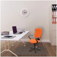 Коврик защитный для паркета/ламината Бюрократ, прямоугольный, 120*90см, глянец, полипропилен, 1,2мм