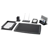 Набор настольный Delucci 6 предметов, черный дуб