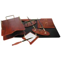 Набор настольный Delucci 7 предметов, розовое дерево