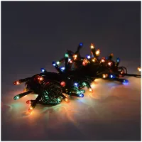 Электрогирлянда "Рис" 80 ламп, 4 цвета, 8 режимов, 4м