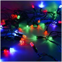 Электрогирлянда светодиодная "Рис" 40 ламп, 3 цвета, 5м