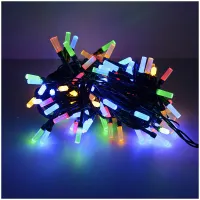 Электрогирлянда светодиодная "Лучики" 100 ламп, 8 режимов, 4 цвета, 10м