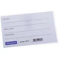 Бейдж горизонтальный OfficeSpace, 57*90мм, с клипсой и булавкой (размер вставки 57*90мм)